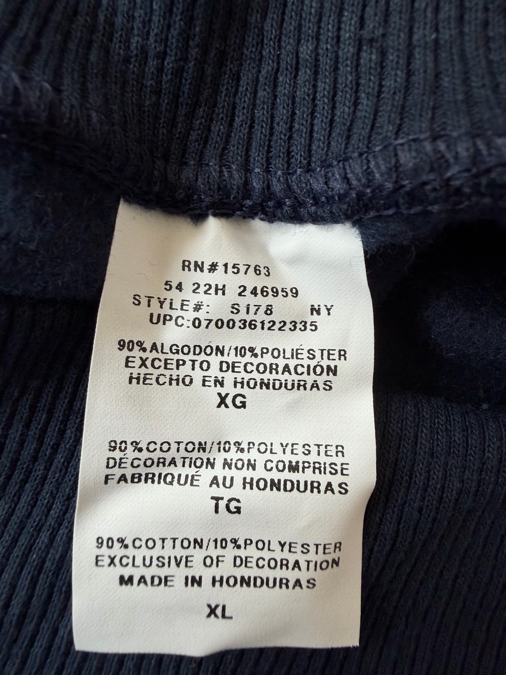 NWOT Champion Skaneateles Sweater Sweatshirt Navy Crewneck XL Collegiate Preppy - Picture 8 of 16